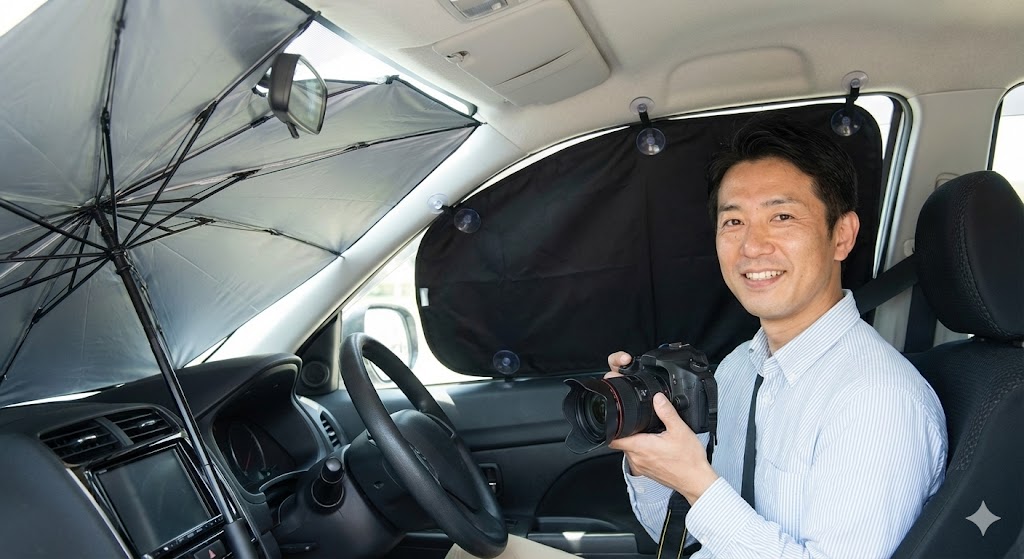 傘型と専用シェードの二刀流活用術