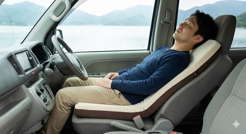 【手軽】硬い座面を和らげる「シートクッション」