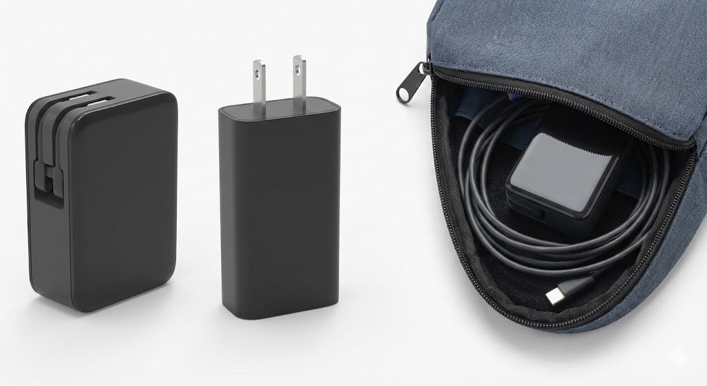 旅のストレスをゼロにする「折りたたみプラグ」