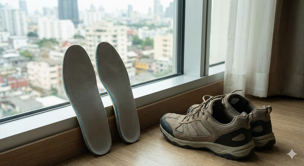 旅先で役立つインソールの手入れと交換時期