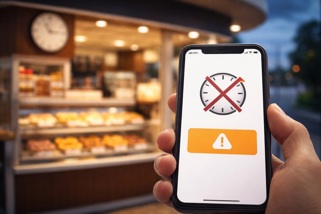 受付時間外の表示に切り替わる条件