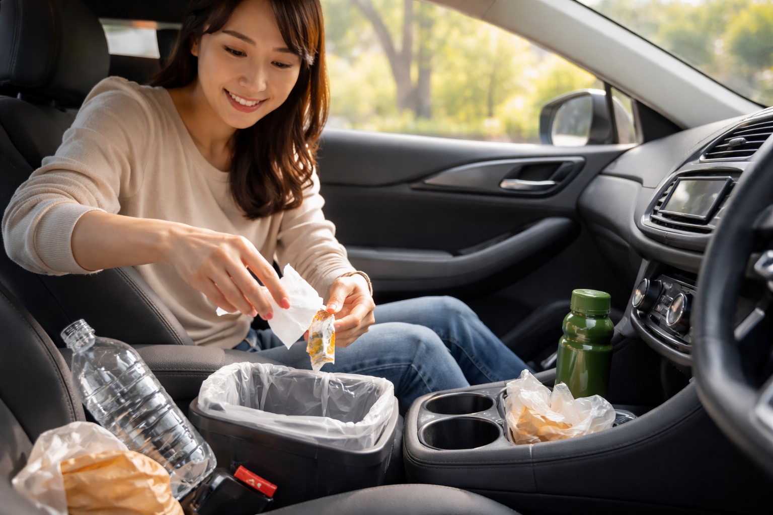 車内がゴミだらけになるのを防ぐ方法