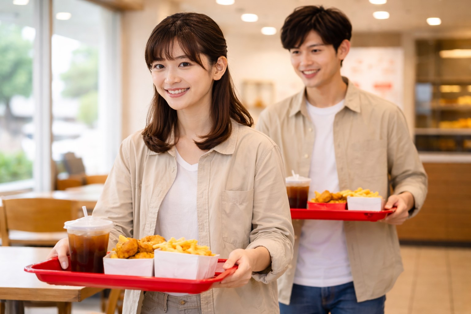 店内で食べる際や店内飲食の手順