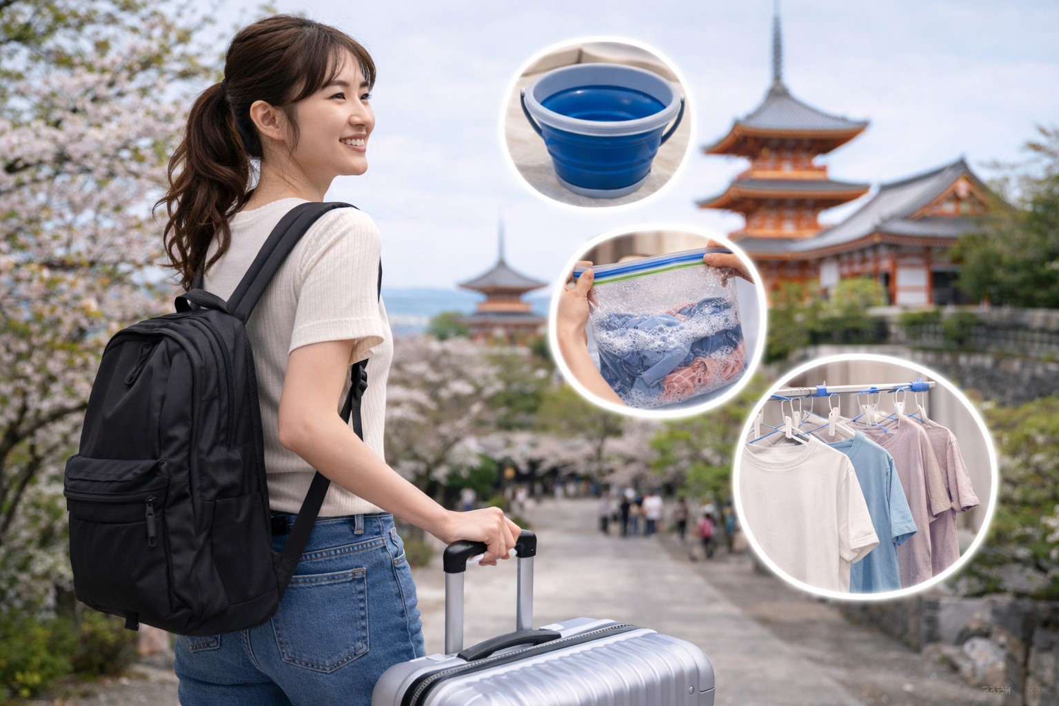 旅行先での洗濯をマスターして身軽に観光する