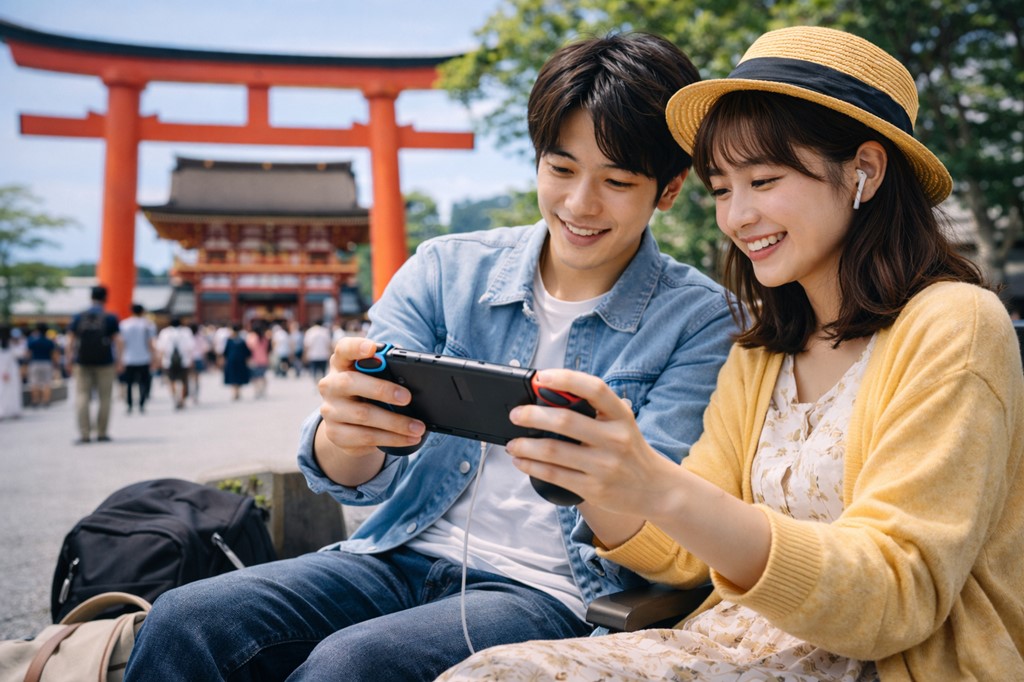 携帯ゲーム機活用術！旅行や観光の長い待ち時間を最高の遊びに