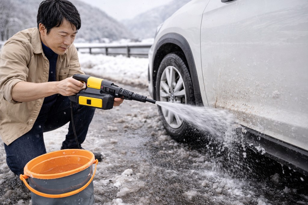 冬の観光で役立つ融雪剤の洗浄手順と方法