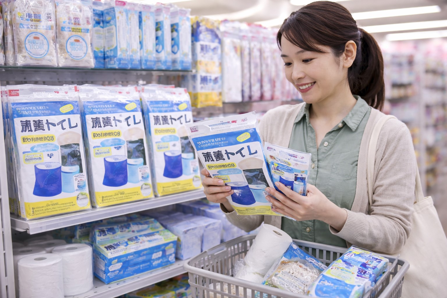 携帯トイレをダイソーで揃える！車や旅行の備えと100均での作り方