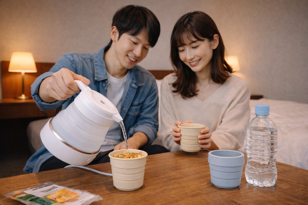 携帯湯沸かし器で衛生的な飲み水を確保する