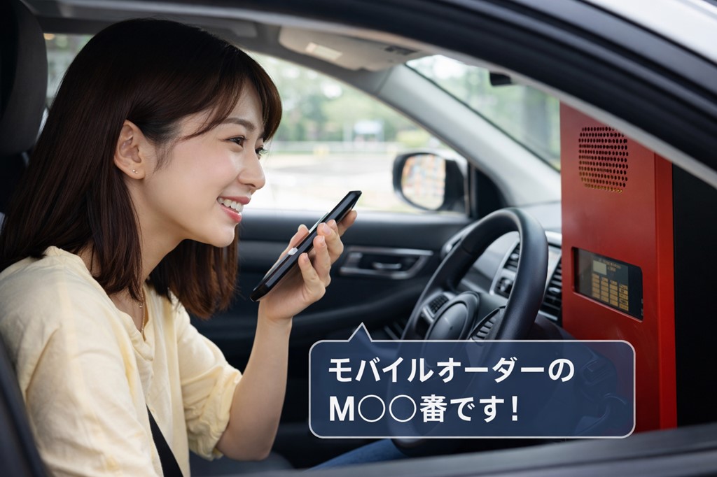 ドライブスルーでのマイクへの伝え方