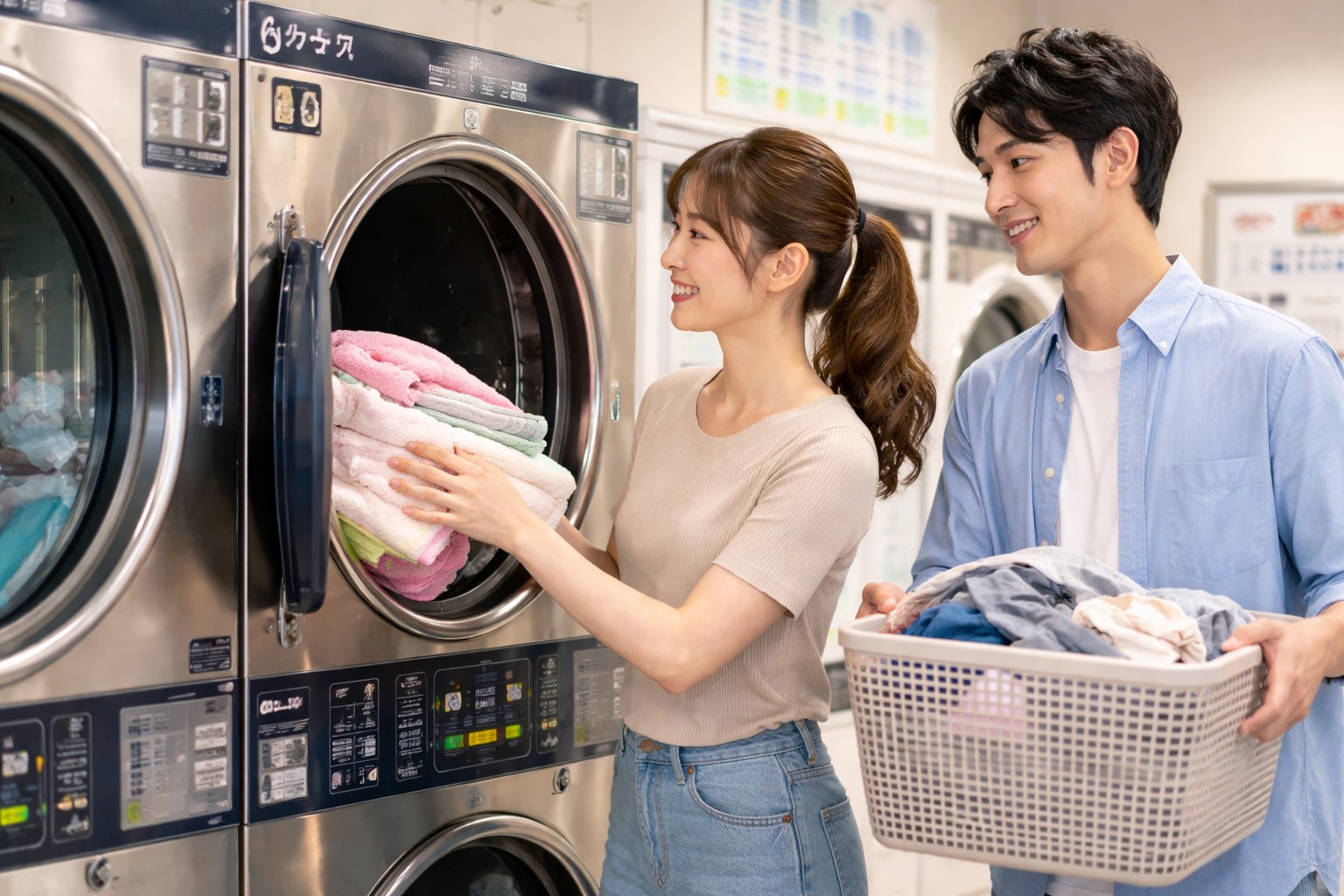 コインランドリーの利用で洗濯の時短を叶える