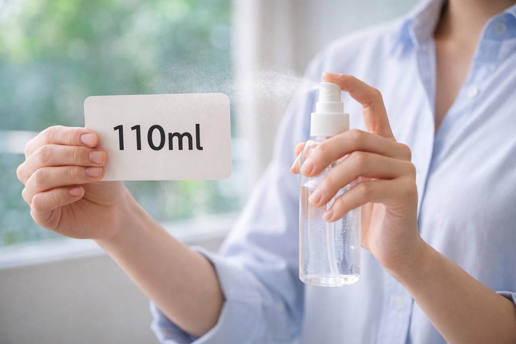 容量(110)mlで足りる？使用回数の目安