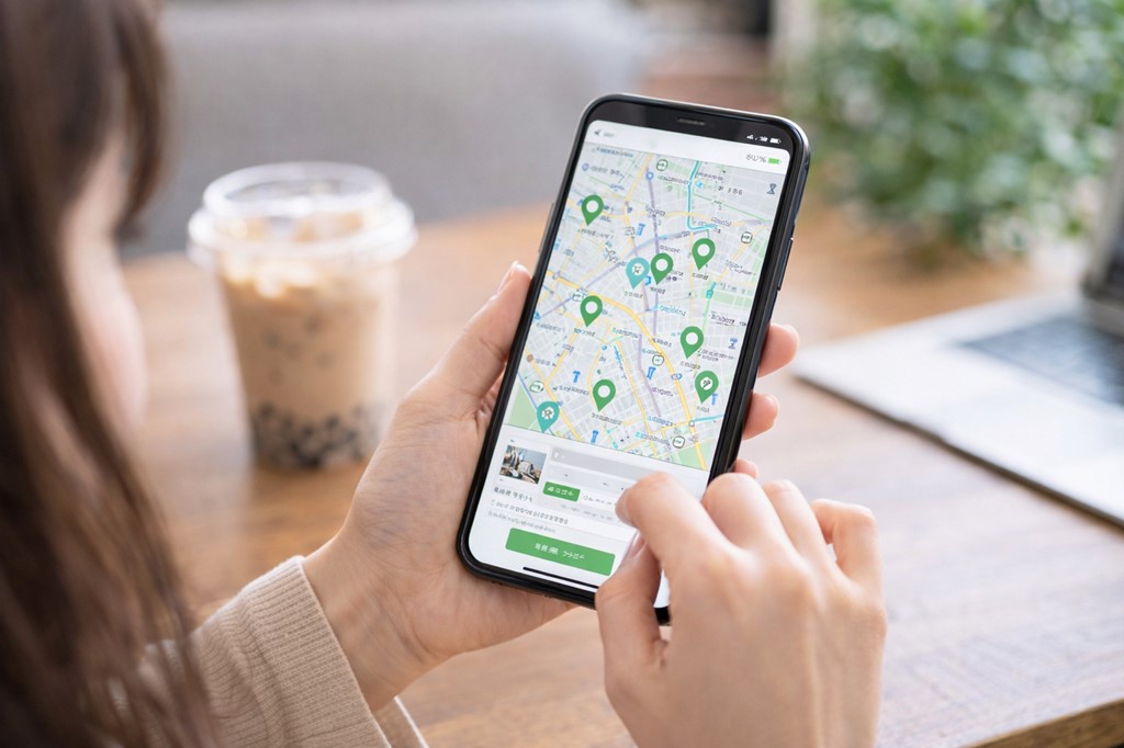 注文可能な店舗の探し方と選択