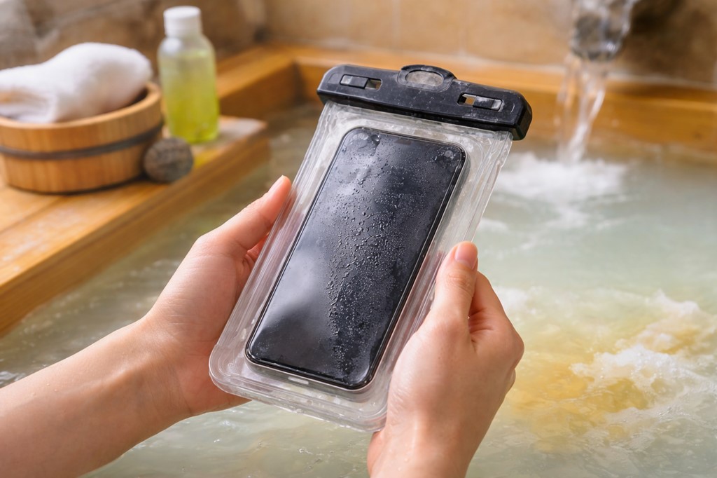 温泉成分や入浴剤が防水ケースを劣化させる理由