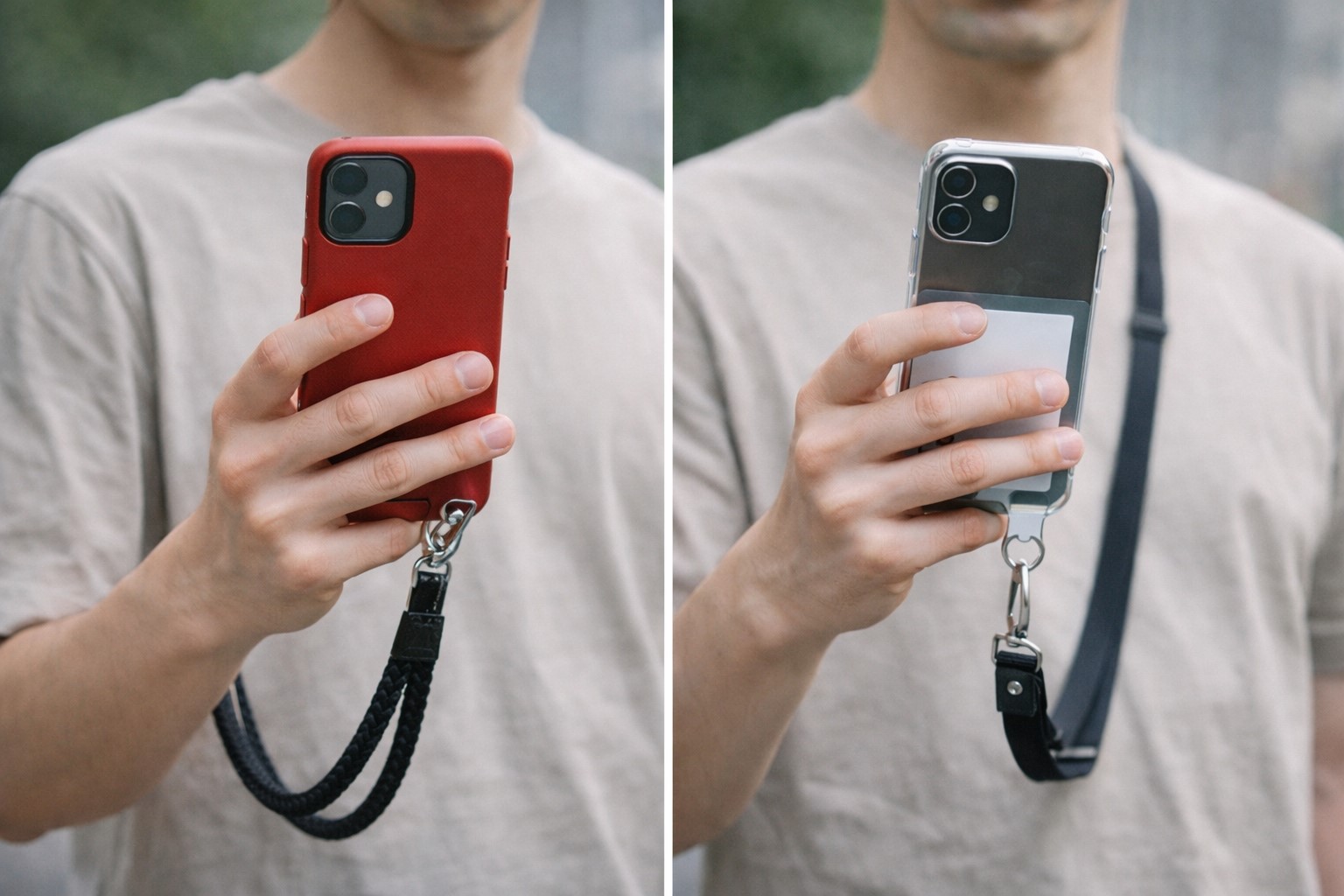 ケース一体型と後付け（挟む）タイプの違い