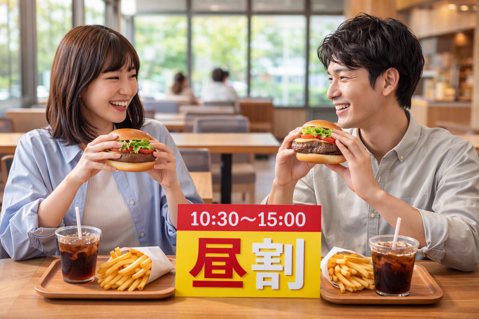 モスバーガー平日限定の昼割セット