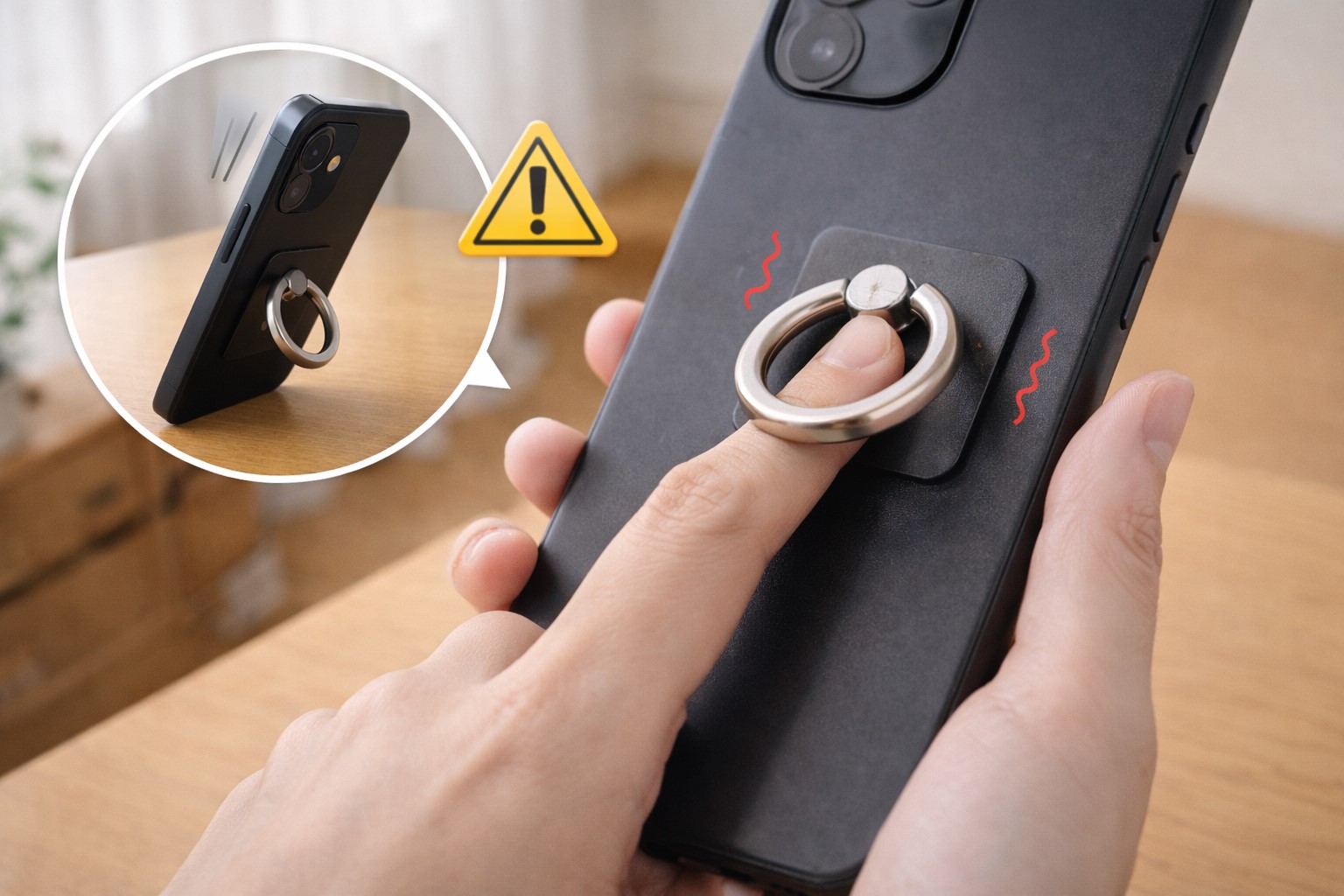 スマホリングが緩くなった時のサイン