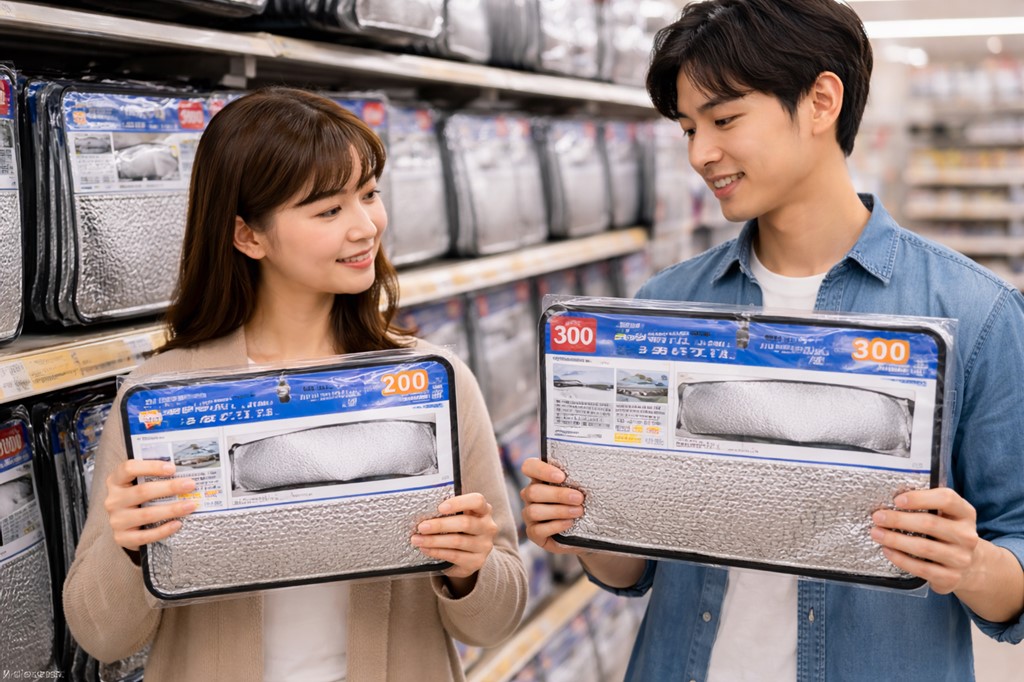 300円のサイズと最新のワイドタイプを比較