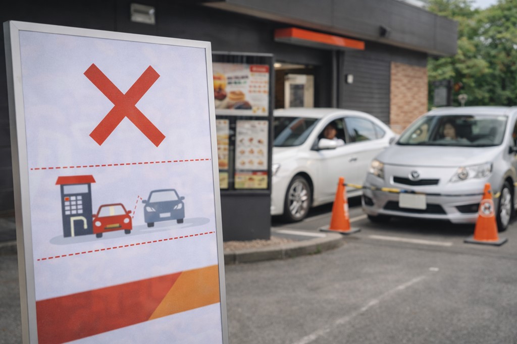 ドライブスルーやパークアンドゴーが使えないケース