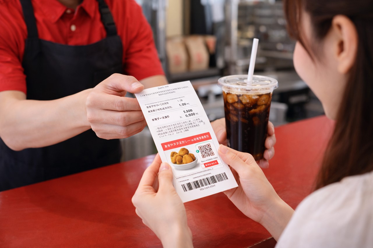 ドリンク1杯無料特典の入手手順