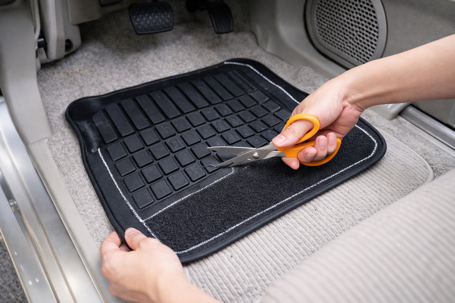 軽自動車に合うサイズ調整の手順