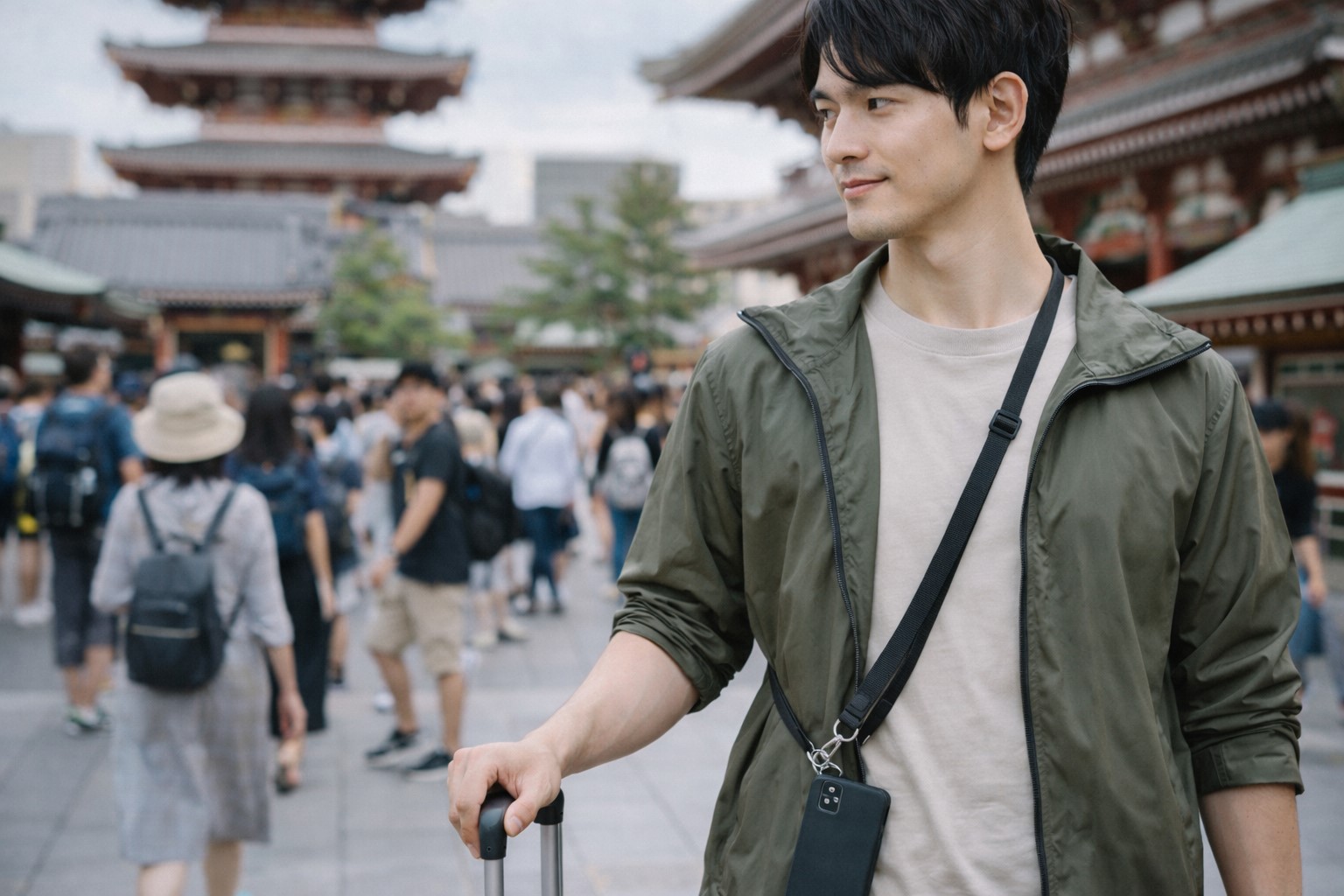 観光地での落下やスリ対策に