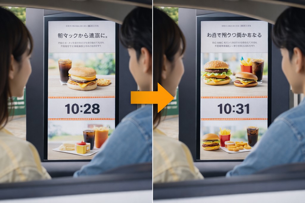 朝マックから通常メニューへの切替注意点