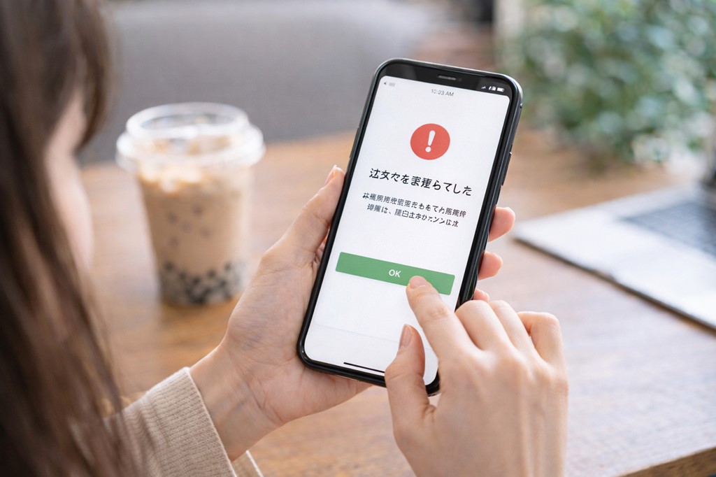 エラー？注文できない時の対処法