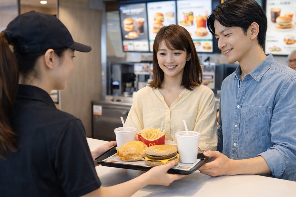 店内のカウンターでスムーズに受け取る