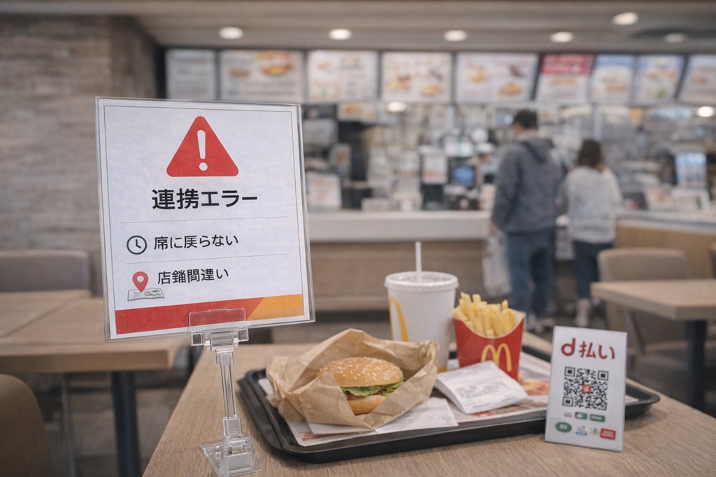 混雑で席で受け取りできない店舗と店舗間違いの対処