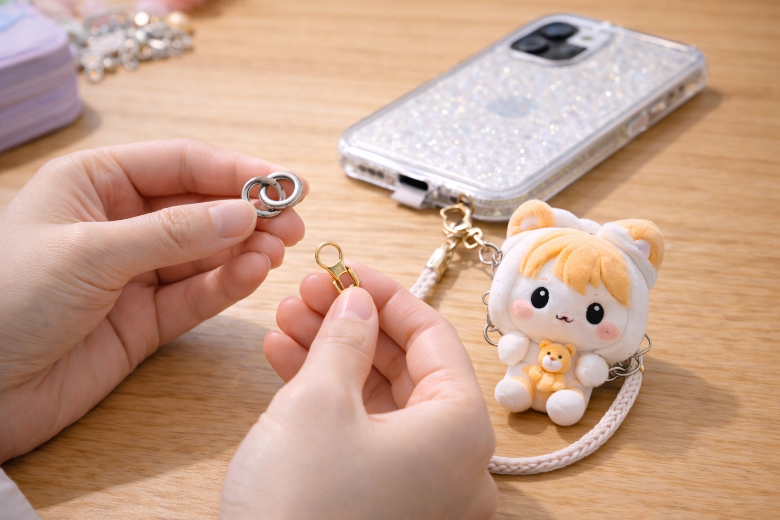 100均パーツでの装着手順