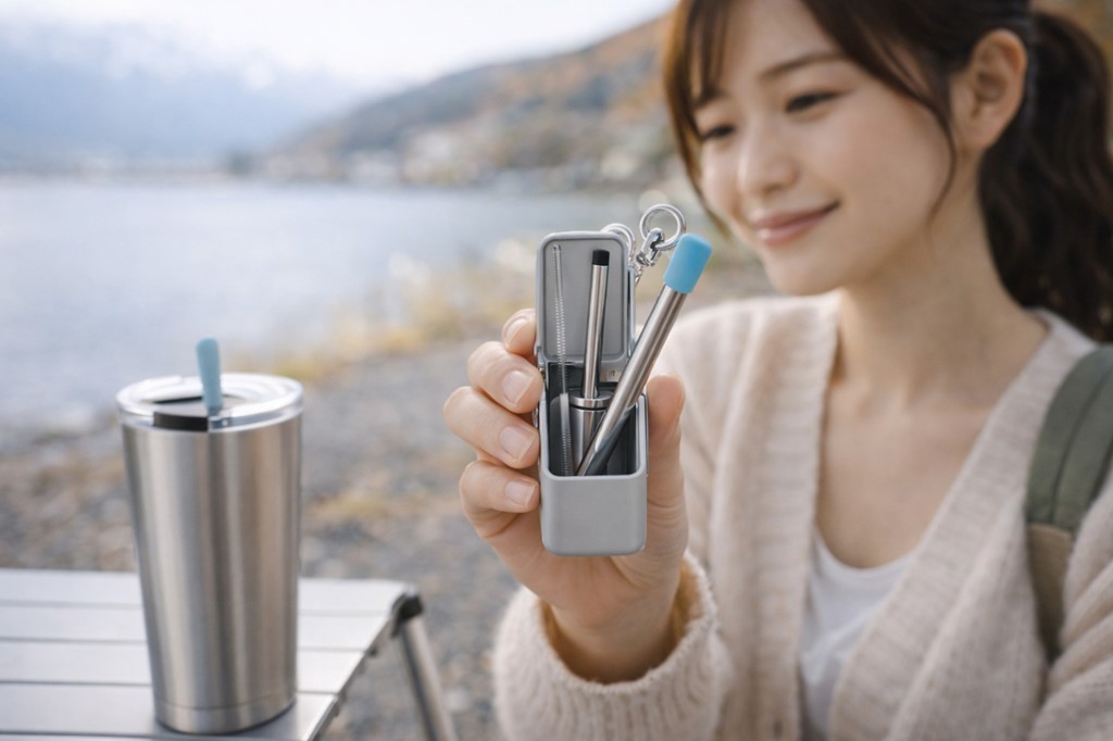 便利な携帯用ストロー 