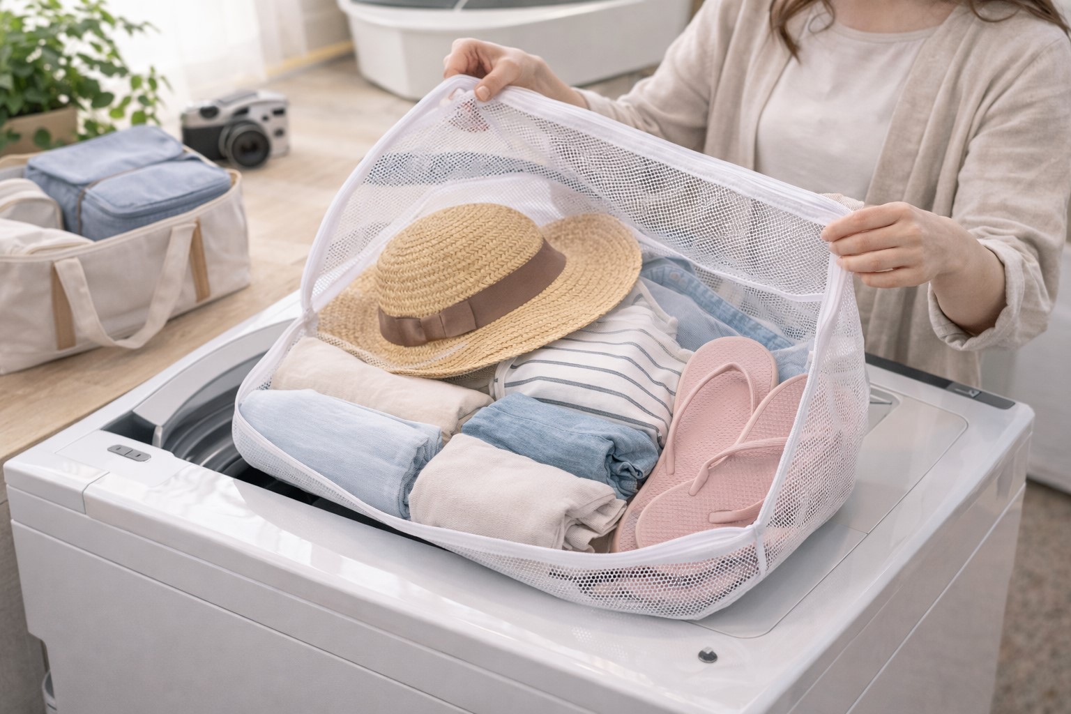 帰宅後の片付けが楽になるネット