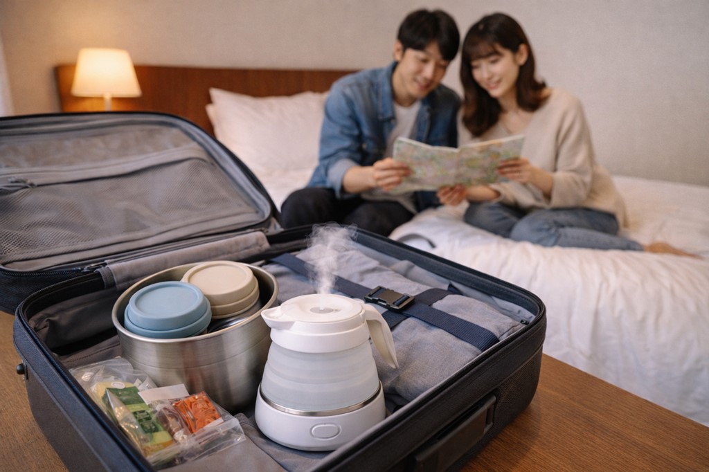 携帯湯沸かし器と携帯用加湿器で旅行を快適に！選び方のコツ