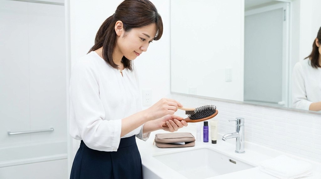 旅先でのヘアブラシのお手入れと衛生管理