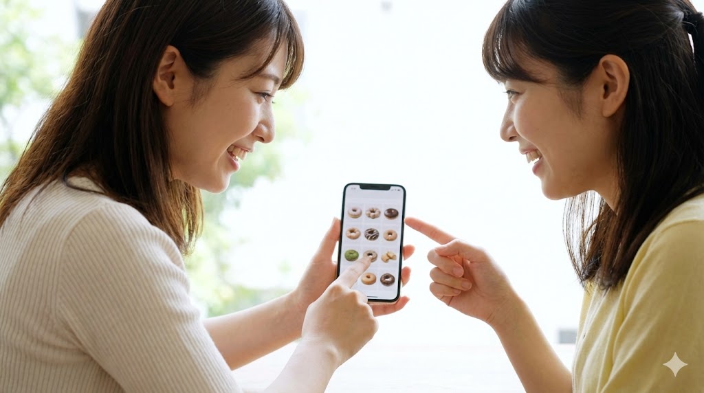 ミスドのもっちゅりんをモバイルオーダーで選ぶ