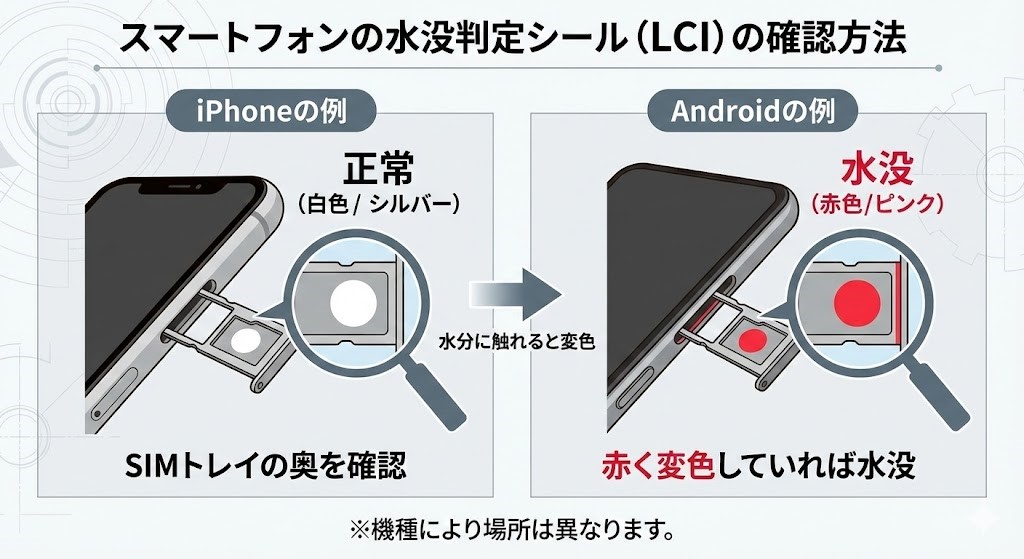 水没判定シール