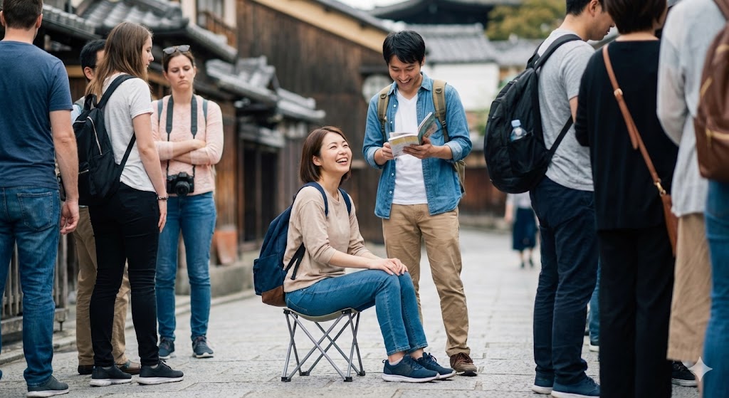 携帯椅子で行列待ちを楽に！旅行や観光で疲れない軽いモデル厳選