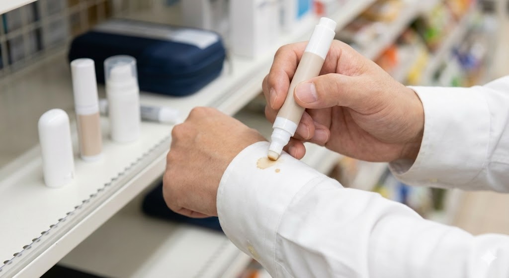 コンビニの携帯用シミ抜きで汚れを即解決