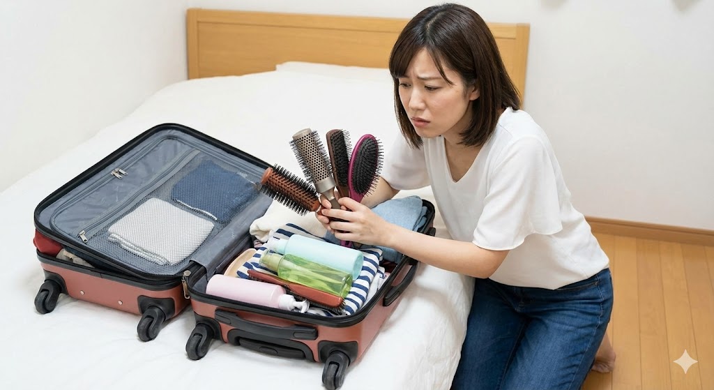 ブラシとコームの使い分けで荷物を最適化