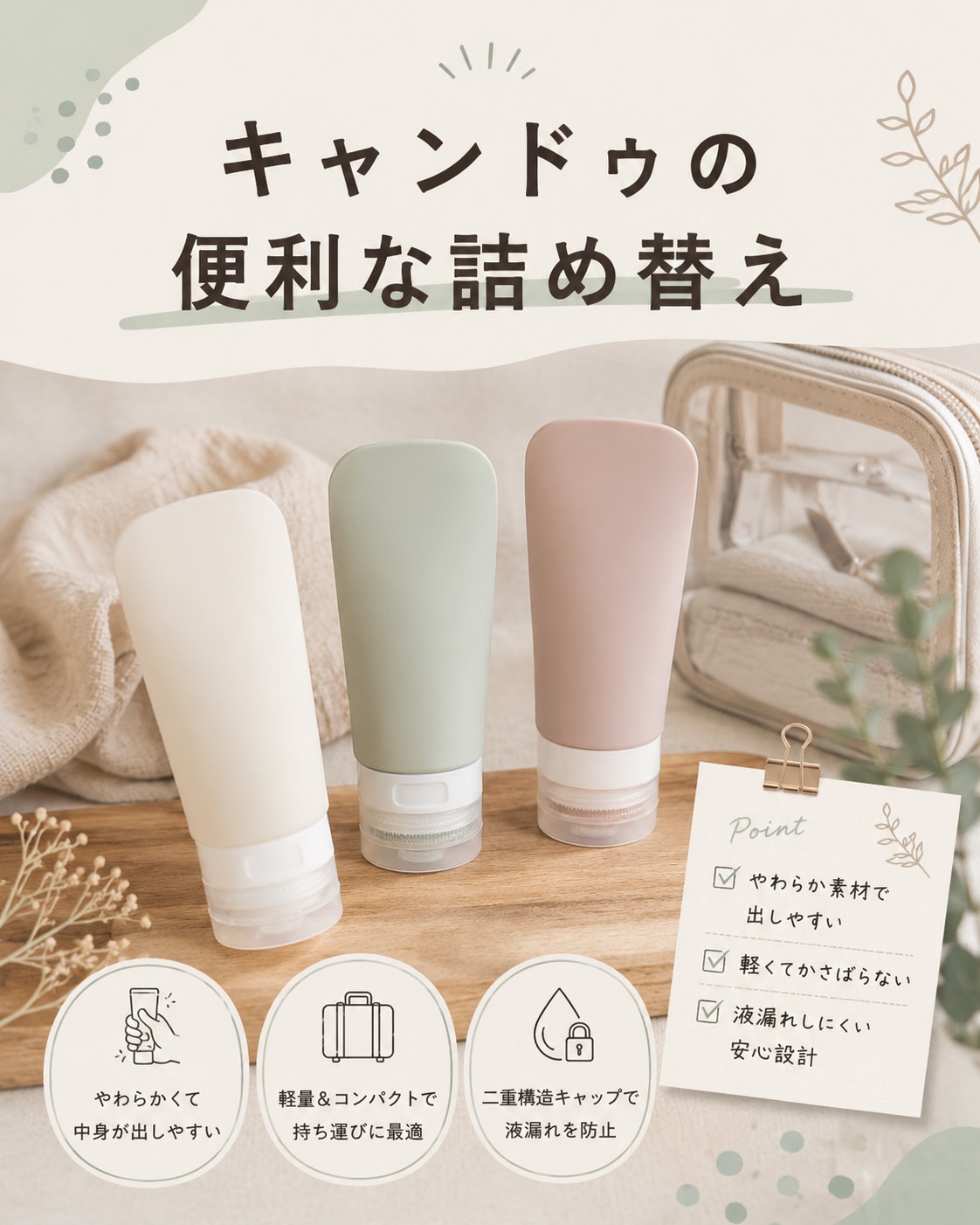 キャンドゥの便利な詰め替え