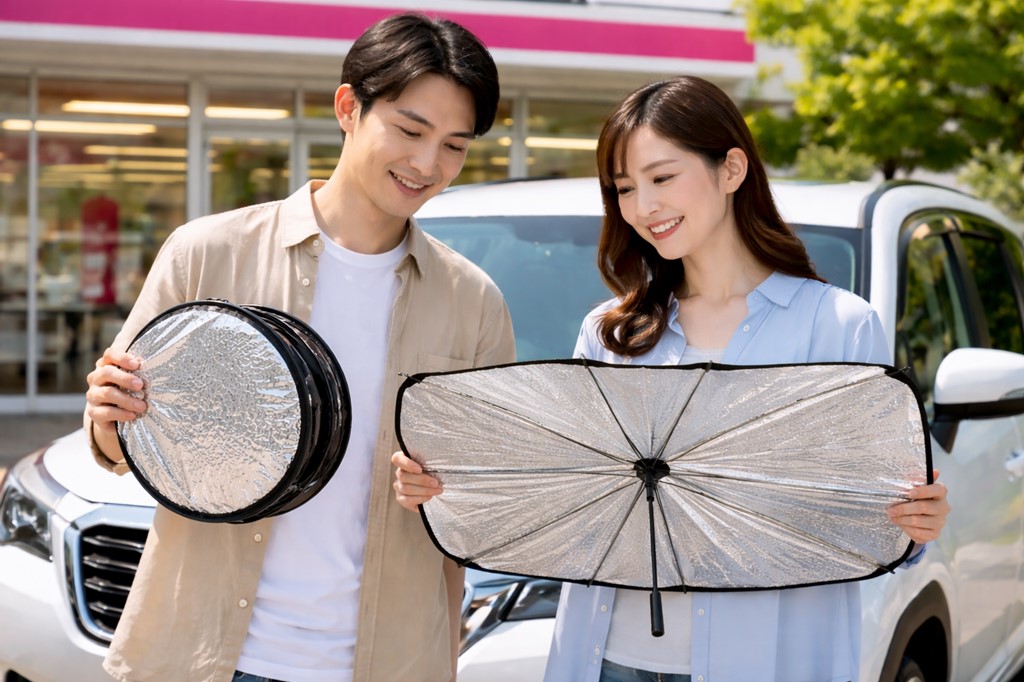 ダイソーのサンシェード300円・500円の違い