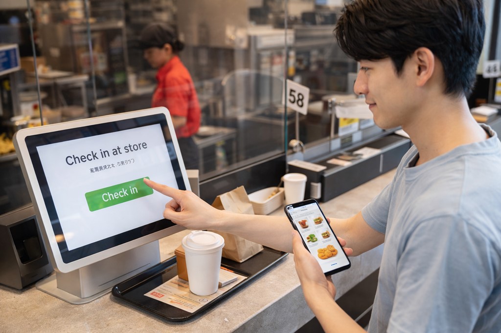 店舗での注文のやり方と受け取り方