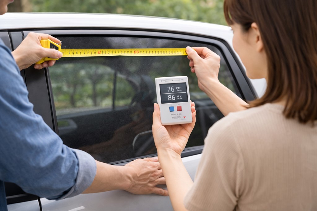 窓のサイズを確認してUVカット率と遮光率をチェック