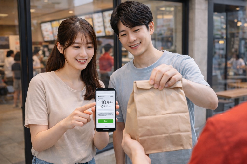 到着の何分後？10分前の注文が理想