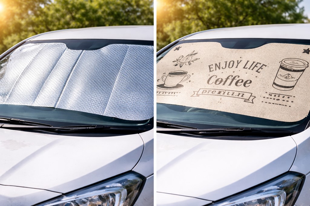 車の100均サンシェードおすすめ！ダイソー・セリアの効果比較