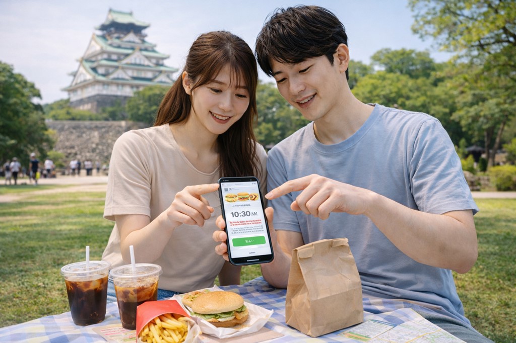 観光地や旅行先でのランチを効率化する技