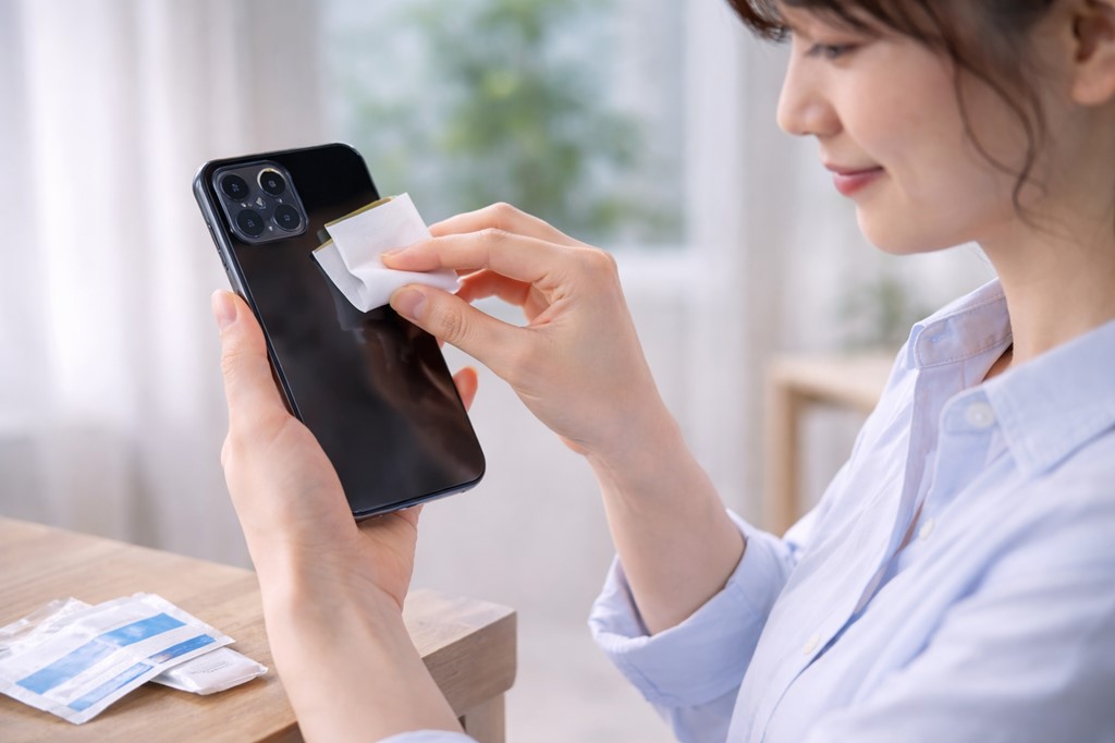 携帯用メガネ拭きのスマホ清掃活用術