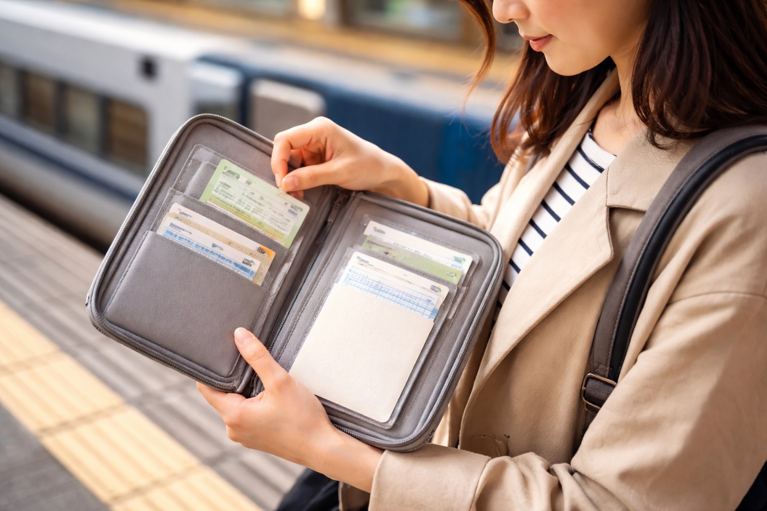 新幹線やバスのチケット収納術