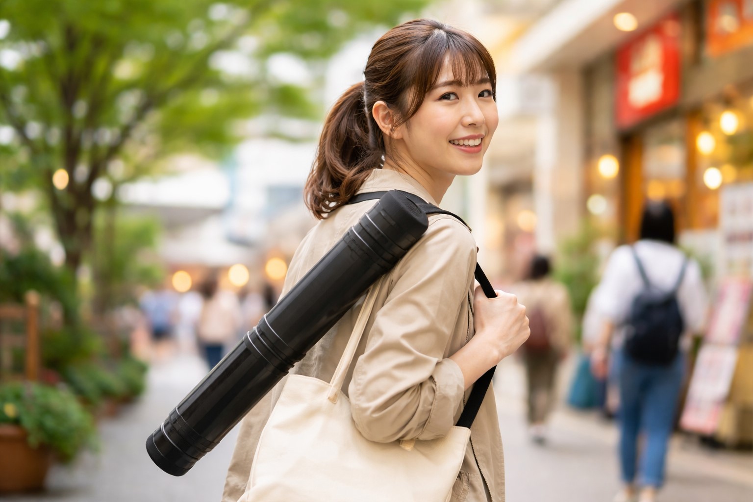 ポスターの持ち歩きは100均で快適に