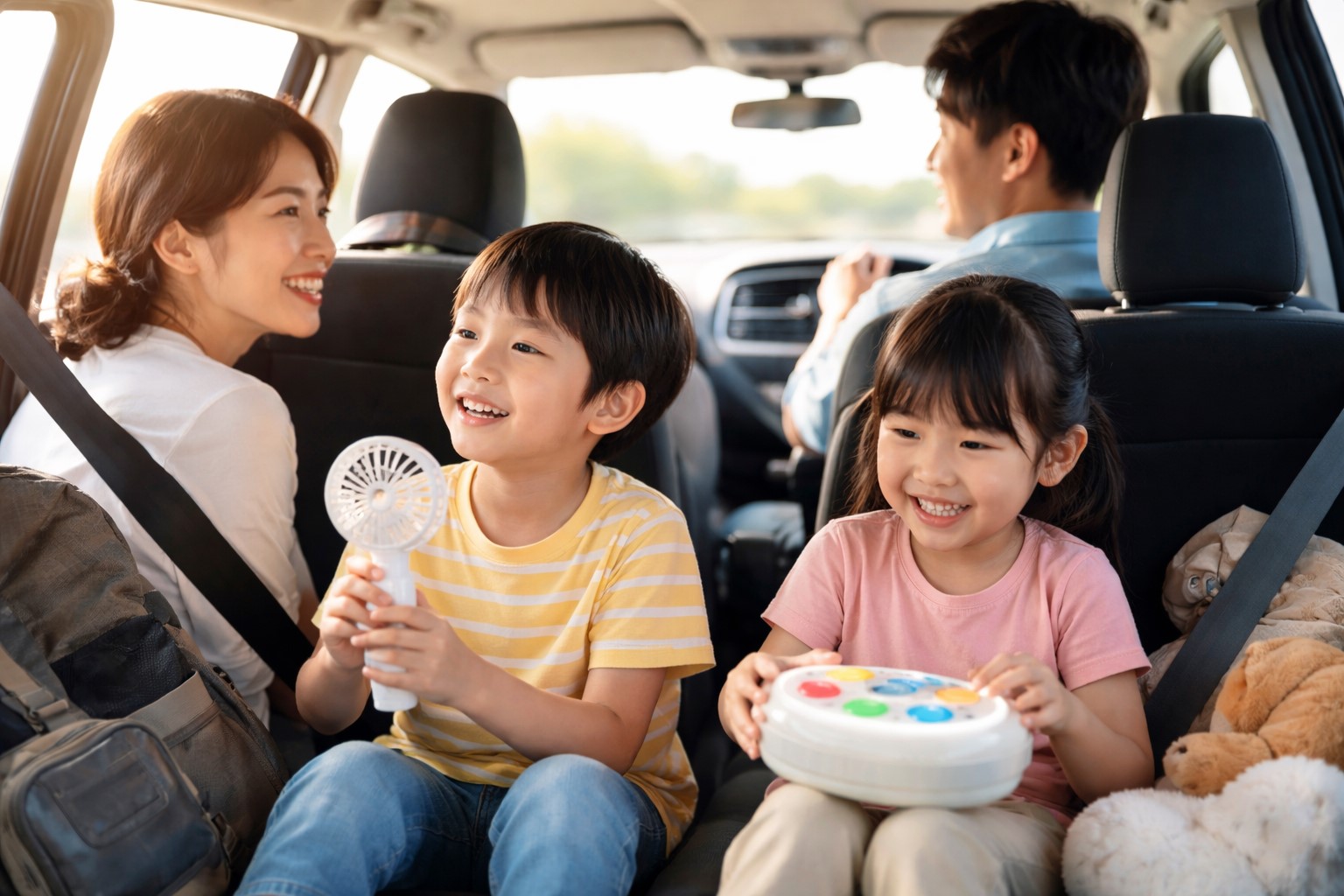 車や電車での長距離移動に活用